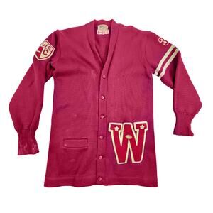 VTG 40s 50s 60s Albion Award Sweater Varsity Wool Jacket Prop Grease Bopper